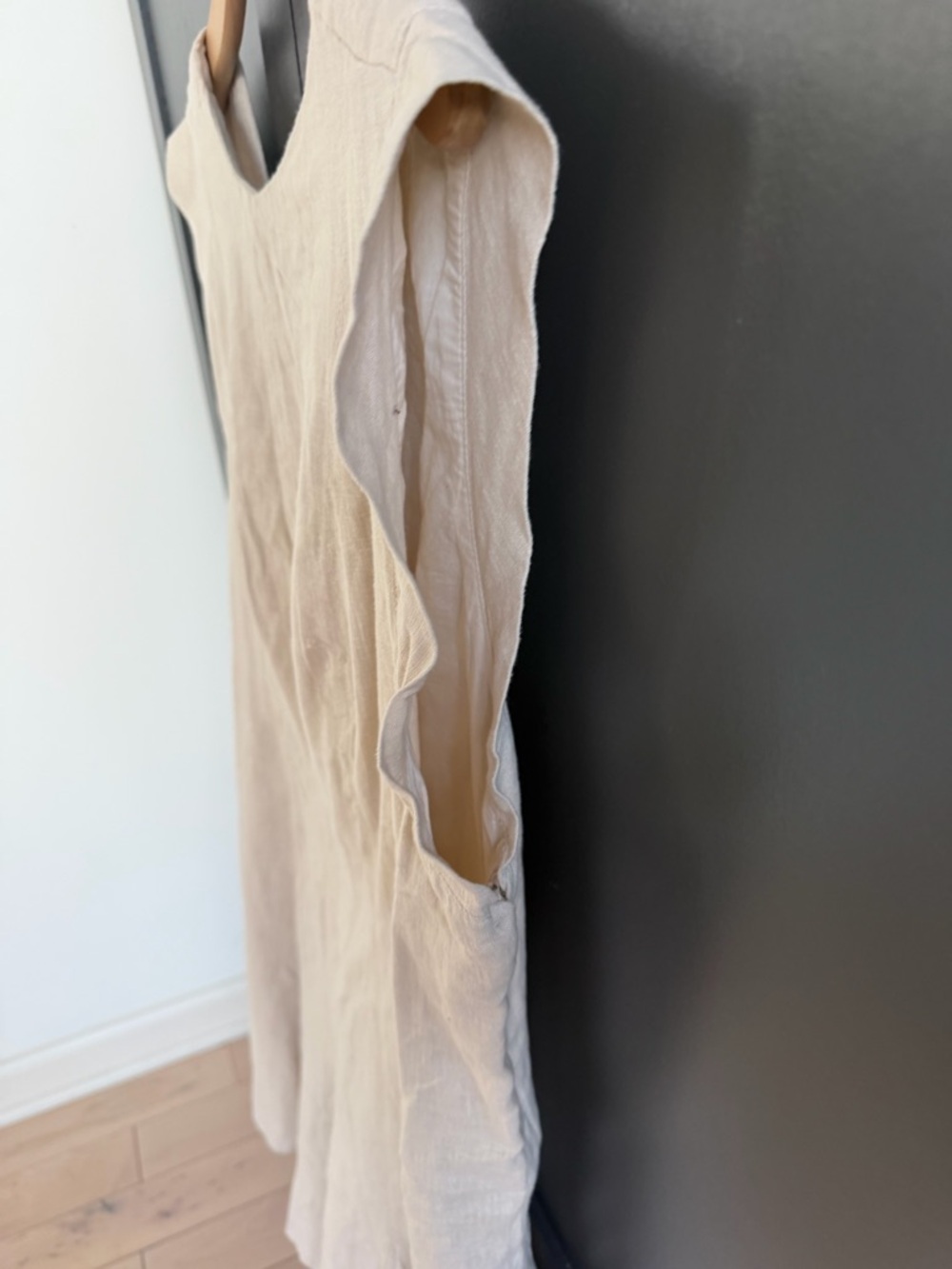 Abercrombie & Fitch Pleated Linen Mini Dress | XL - Picture 5 of 9